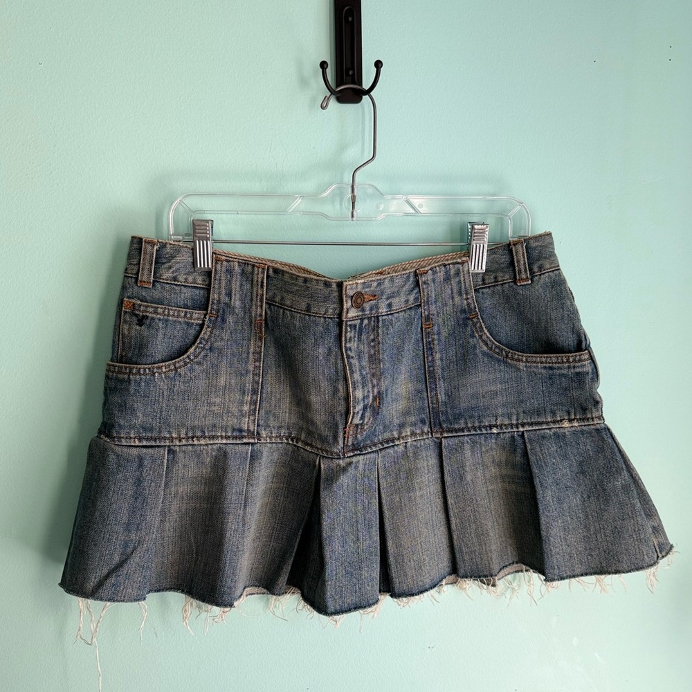 Vintage Y2K American Eagle Denim Mini Skirt (12)